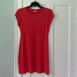 New York & Company Red T-shirt Dress